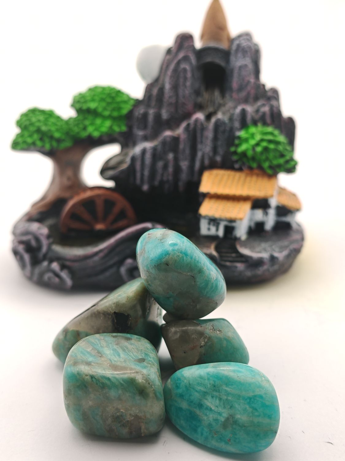 Amazonite with Smokey Quartz